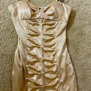 Love Tease Gold Prom Dress